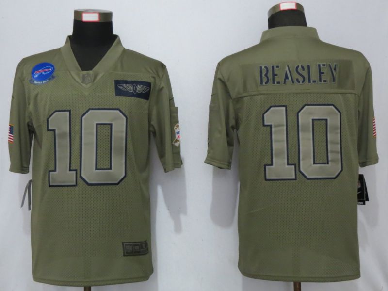 Men Buffalo Bills #10 Beasley Nike Camo 2019 Salute to Service Limited NFL Jerseys->atlanta falcons->NFL Jersey